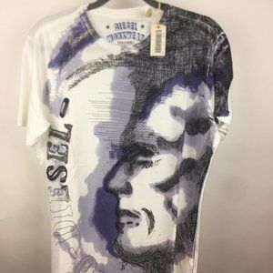 Diesel Pen Sketch Tee. S/S. White. Regular Fit (M)